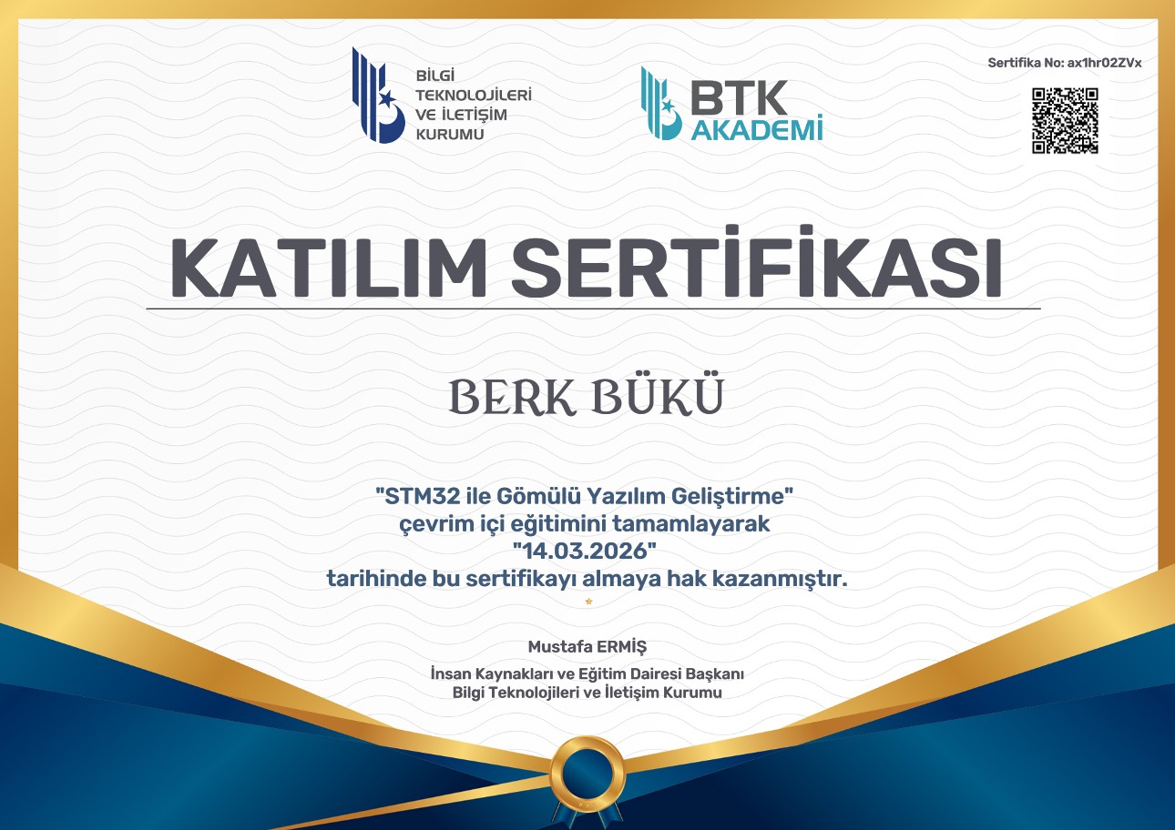 STM32 ile Gömülü Yazılım Geliştirme